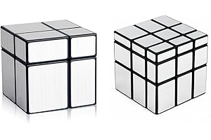 D-FantiX Shengshou - Set di cubi a specchio, 2 x 2, 3 x 3 x 3, 2 x 2 x 3 x 3 x 3 x 3 cm, puzzle irregolare