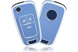 OFFCURVE Car Key Cover Car Key Case Key Fob Cover Car Key Protector Compatible with Chevrolet Aveo Spark Cruze Opel Vauxhall Adam Cascada Mokka Astra Buick Regal Lacrosse