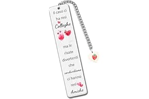 HZBLAZ Collega Donna Segnalibri Buona Amicizia Apprezzare Regalo Donne Amici dimissione Accompagnare Ricordo Compleanno Regalo Natale Distanza Ringraziamento Migliore Amico Promemoria Carino Libro Accessorio