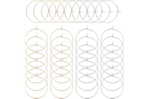 UNICRAFTALE Ohrring Creolen Edelstahl Creolen Weinglas Charms Ringe Für DIY Ohrring Herstellung Golden Und Edelstahl Farbe