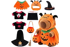 10 st Capybara plyschdjur, set för halloween, 25 cm Capybara gosedjur