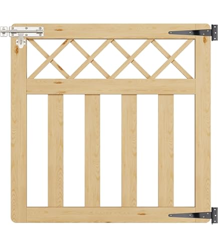 Wooden Curve TVG Garden Gate Pedestrian Gate Wooden Pressure