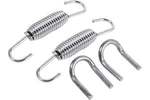 Telituny Paquet de 2 Ressorts de Tuyau D'éChappement, Ressort D'Expansion de Scooter Rotatif, Ressort de Tuyau de Silencieux Pour Motos et Scooters