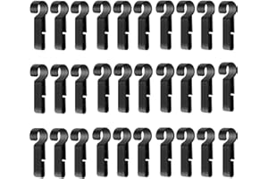 CuiCanfla 30 ganchos para casco, clips para faros, ganchos antideslizantes para casco, ganchos para faros de casco, ganchos rígidos, para todo tipo de faros, casco de protección