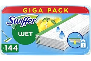 Swiffer Panni Lavapavimenti Per Scopa Lavapavimenti Con Freschi Agrumi Profumo x24, Per Una Pulizia Semplice E Rapida