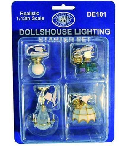Miniatur Wandleuchte Gold – Für Puppenhaus 1:12, 12V, Mattierte Blumenform