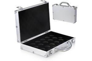 JTVTW Snooker Ball Carry Case for 2 1/16" Snooker Balls Holds 22 Balls Aluminium