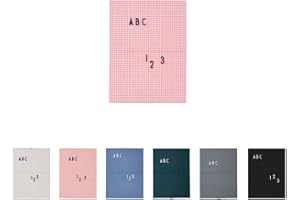 Design Letters Letter board - A4 (Rose) – Tableau à lettres pour un usage quotidien et de nombreuses fonctions, accrochez-le au mur dans la cuisine, le hall d'entrée ou le bureau