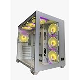 GAMEFORCE LIQUID BEYAZ 7x120mm RGB Fanlı Kumandalı ve Kontrolc&uuml;l&uuml; ATX Oyuncu Bilgisayar Kasası