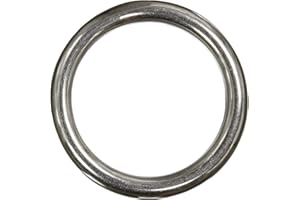 BOOTSTEILE BRAUER 5 Stück Ring 4 x 30 mm geschweißt, poliert - Edelstahl A4