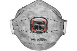 JSP Springfit Facciale Filtrante 436 FFP3OV con Valvola Typhoon, e Carboni Attivi, Confezione da 10 (BGA802206000)