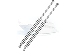 ARANA Lot de 2 vérins à gaz en acier inoxydable - 500 mm - 200 N - Pour bateau, camping-car, coque arrière, vide, toit