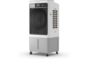 Olimpia Splendid, Peler 40 Raffrescatore Evaporativo, 40 Litri, Purificatore d'Aria con Pannello Evaporativo, Raffrescamento, Ventilazione, Display Touchscreen, Design Innovativo