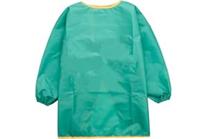 Yundxi Kids Child Long Sleeve Apron Waterproof Art Craft Smock for School, Painting Classroom, Home and Kitchen