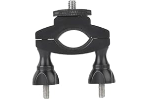 YUNIR Soporte para cámara de bicicleta, aleación de aluminio 1/4 "Tornillo Soporte para bicicleta, para DJI OSMO Action, para Gopro 7 6 5 4, para SJCAM, para cámaras de acción XiaoYi, para manillares con un