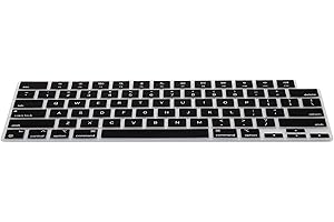 kwmobile Silikon Tastaturschutz für Apple MacBook Air 15 2023 M2 (A2941) - QWERTY US Keyboard Cover Abdeckung - Schwarz