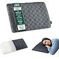 The White Willow Slim Pillow for Neck Pain Relief-Orthopedic Bed Pillow for Sleeping-Thin Pilllow-Cervical Pillow for Neck & Shoulder Pain-Medium Firm-Memory Foam Pillow-Standard Size-2.5" H