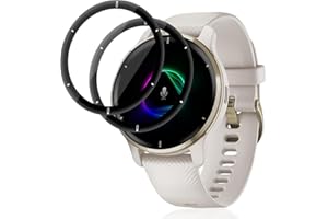 Jewloofa Vetro Temperato per Garmin Venu 2 Plus Pellicola Protettiva [2 Pezzi], Durezza 9H/Anti-Impronte, Vetro Pellicola Protettiva per Garmin Venu 2 Plus