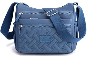 Simcat Shoulder Bags - Nylon Crossbody Bags for Women Multi Pockets Waterproof Shoulder Bags Suit for Girls Women Men Shopping Hiking