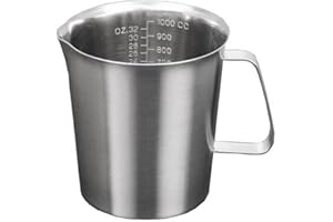 ACMEDE - Pot à Lait en Acier Inoxydable pour Le Café la Mousse de Lait Pichet INOX 1000ML