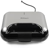 Zilan ZLN4704 3'&uuml; 1 Arada Tost Makinesi | 800W G&uuml;&ccedil; | Değiştirilebilir Plakalar | Tost, Izgara ve Waffle Fonksiyonları | Pasla
