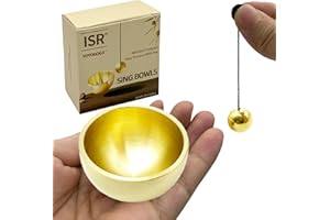 YOYODOGS Mini Singing Bowls for Healing Set,Portable Sound Bowl Brass Handcrafted for Yoga,Meditation And Mindfulness,Chakra Healing Relaxation Gifts For Men,Women