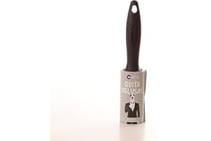 SOCIAL4ANIMAL Rodillo Quita Pelusas 60H Mango Negro, Cepillo Adhesivo, para Quitar PELOS Y Polvo, Super ADHERENTE