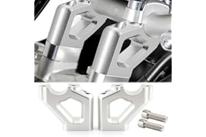 Dreamseek Handlebar Risers Move Back for Triumph Tiger 800/850/900 2010-2023, Tiger Explorer 1200 2012-2022 Motorcycle Handle Bar Clamp Mount Adaptor Clamps