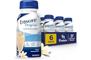 ABBOTT Ensure Regular Vanilla Liquid, 8 Ounce Bottle, 6 Count by Ensure
