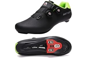 ARTVEP Chaussures de Cyclisme pour Hommes Chaussures de vélos de Route pour Femmes compatibles avec Look SPD SPD-SL Delta Cleats Chaussures Indoor/Outdoor