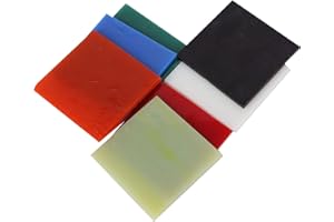 Fendysey Verre, vitrail, emballé avec Une éponge, Plaque de Verre carrée, Duable Attrayant pour Les projets de vitraux à la Maison