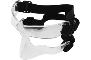 LUQEEG Masque de Sport, Masque Facial de Protection du Nez, Masque Facial Réglable, Masques D'entraînement Sportif, Protège Le Visage et Le Nez des Blessures pour Hommes et Femmes