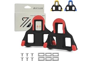 AEYINO for Shimano SPD-SL Cleats for Road Bike Cycling Shoes Compatible with Pedals-BH10/BH11/BH12 Float Cleats for Indoor Peloton & Outdoor Bicycle Training