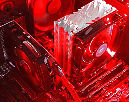 VIBOX Standard 7 Gaming PC – 3,2GHz Intel Pentium Dual Core CPU, GTX 1050 Ti GPU, Super, Desktop Gamer Computer mit Spielgutschein, Windows 10, Rot Innenbeleuchtung, lebenslange Garantie* (3,2GHz superschneller Intel Pentium K Anniversary G3258 Dual-Core-CPU-Prozessor, Nvidia GeForce GTX 1050 Ti 4GB Grafikkarte GPU, 8GB DDR3 1600MHz RAM, 1TB (1000GB) Seagate SSHD Solid State Hybrid SSD-Festplatte, Raijintek Aidos Air CPU Kühler, 85+ Netzteil, Corsair Gaming Gehäuse, Intel B250 Mainboard) - 4