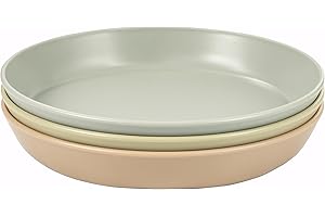 Tiny Twinkle Baby Teller kinderteller 3er-Pack BPA-freie Tassen, Teller und Schüsseln Sets für Kinder und Kleinkinder - Polypropylen Kunststoff-Geschirr-Set