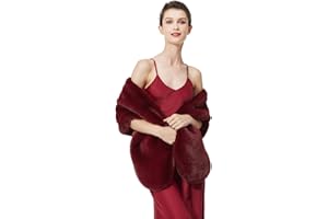 BEAUTELICATE Chal Estola de Pelo Mujer Boleros para Invierno Fiesta Novia Bodas