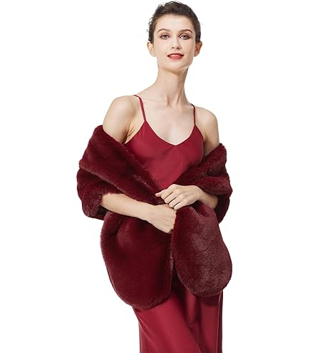 Pure chiffon capes zachte capelets voor vrouwen, lichtgewicht sjaals en wraps voor avondfeest jurk cover up, diep rood.., Eén Maat