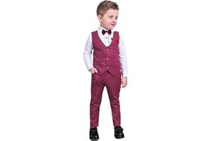 Nwada Smoking Abiti Bambini e Ragazzi Completi e Coordinati Camicie Cravatta a Farfalla Panciotto Pantaloni