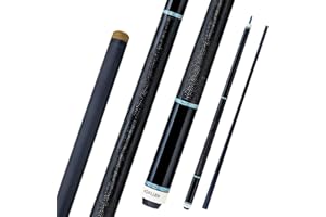 ‎KONLLEN KONLLEN Billardqueue aus Kohlefaser, 58 Zoll, professionelle Billardstöcke für Erwachsene, Vollcarbon-Technologie, geringe Ablenkung, Billardqueues mit 12,5 mm Spitze (Pro Taper, ultraglatt)