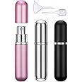 Perfume Atomiser Bottles, Refillable Travel Mini Portable Spray Bottle Set with Funnel Pump and Pipette 6ml Set of 3