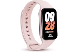 DABAOZHA Mi Smart Band 8 Active,Display LCD 1,47'', Mi Band 8 Active con Monitoraggio Salute e della SpO2, 50+ Modalità Sportive, Corpo Compatto Da 9,99 MM, Resistenza all'Acqua 5ATM, Autonomia 14 Giorni, Rosa
