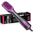 SevenPanda 3 in 1 One-Step Hair Dryer Brush & Hair Straightener Brush,Blow Dry Hair Brush/Hot Brush Hairdryer Brush/Brush Hair Dryer with Adjustable Temp. - for Styling Short, Medium & Long Hair