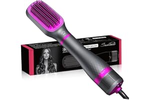 SEVENPANDA 3 in 1 One-Step Hair Dryer Brush & Straightener Brush,Hair Dryer/Hot Air Brush with Adjustable Temperature - for Styling Short, Medium & Long Hair,Hot Hair Blow Dryer Brush Hair Dryer and Volumizer