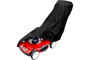 Queta Heavy Duty Waterproof Polyester Lawn Mower Cover, Universal Fit, All Weather Protection, With Storage Bag