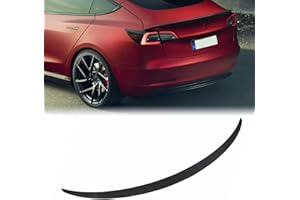BONRYAN Convient pour Tesla Model 3 Becquet arrière style OEM pour accessoires Tesla Model 3 2018 2019 2020 2021 2022 2023 Tesla Model 3 (style carbone mat)
