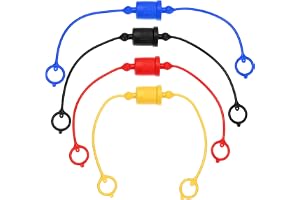 PATIKIL ISO-A 1/2 hydraulisk koppling manlig dammskydd och honpluggskydd, 4 uppsättningar hydraulisk snabbanslutningskoppling med kvarhållningsring håller locket ansluten till slang