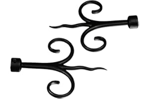 Liedeco Endstück für Gardinenstangen Diana Landhaus, ø 16 mm, 2 Stk schwarz