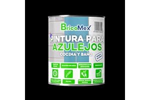 BRICOMEX Pintura para Azulejos Acabado Mate | Gran Adherencia | Fácil Aplicación | Secado Rápido (750 ml, Negro)