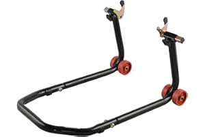 A-PRO Cavalletto Moto Solleva Posteriore a Forchetta Regolabile Nero