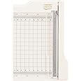 Mini Guillotine Paper Cutter, 4 x 6 inches, White/Pink